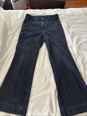 J CrewWomen’s Dark Blue Flared Trouser Jeans